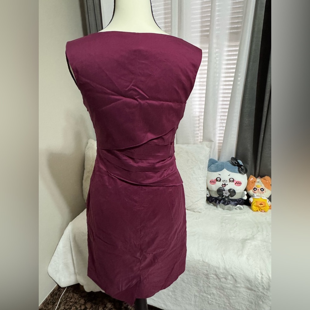 Ann Taylor Petite Deep Purple Dress - Picture 4 of 5